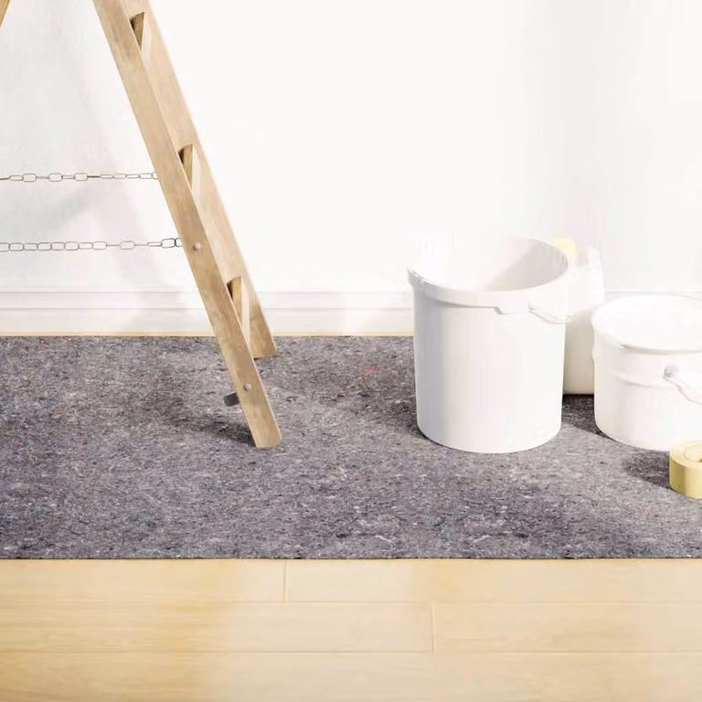 vidaXL Telo Protettivo per Pittori Antiscivolo e Assorbente, Grigio, 5 m, 280 g/m²