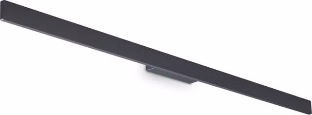 Applique da parete moderna IDEAL LUX in alluminio e vetro grigio con LED da 23W 3000K IP54