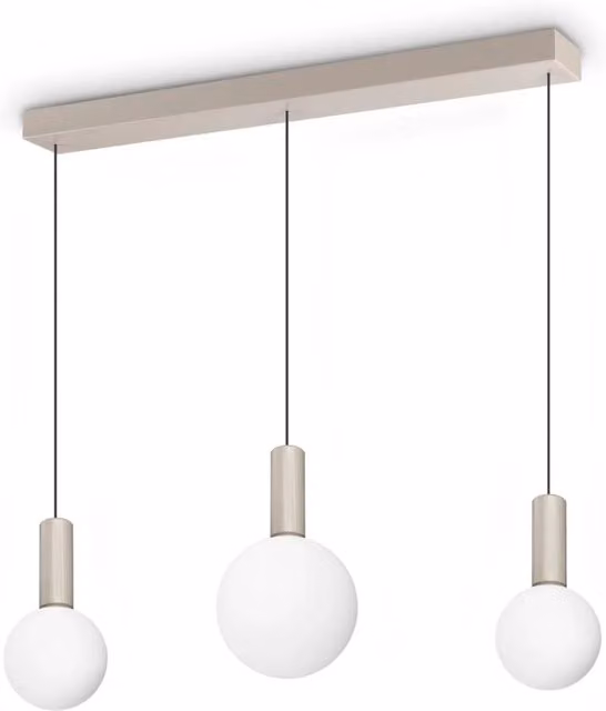 Lampada a Sospensione LED ODEON Ideal Lux, Luce Bianco Caldo, Dimmerabile, Altezza Regolabile, Colore Bianco
