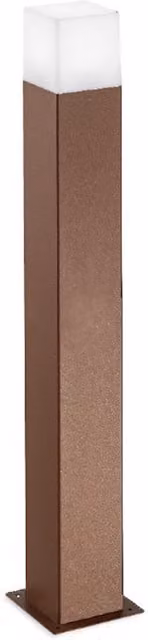 Gea Siattle Palo Outdoor Lampada da giardino a colonna in metallo bianco e marrone con attacco E27 e protezione IP44