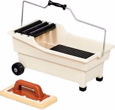 Vaschetta per lavaggio con frattone Profess Raimondi PPL in plastica bianca da 20 litri