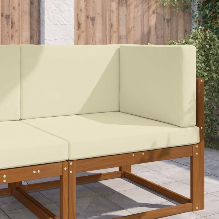 Cuscino quadrato per divano da esterno vidaXL in poliestere, beige, 80 x 80 cm