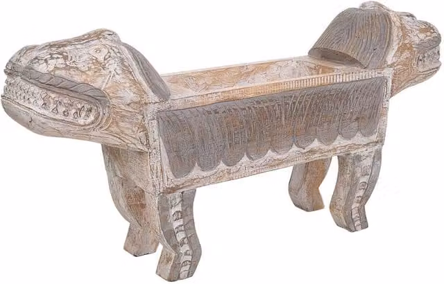 Ciotola Wanderlust Deco in legno marrone stile rustico L: 80 cm, P: 17 cm, H: 40 cm