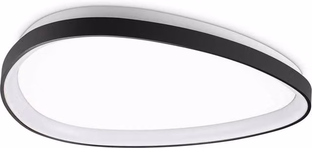 Plafoniera Moderna Ideal Lux Gemini con LED Integrato 23W 3000K in Metallo Nero o Bianco