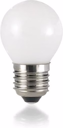 Lampadina LED a Sfera Ideal Lux E27 Trasparente Luce Bianca Calda 4W