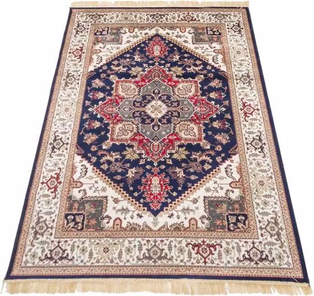 Tappeto Pierre Tappeti RUBINE 304 Blu con disegno classico persiano in stile orientale L: 200 cm, P: 290 cm