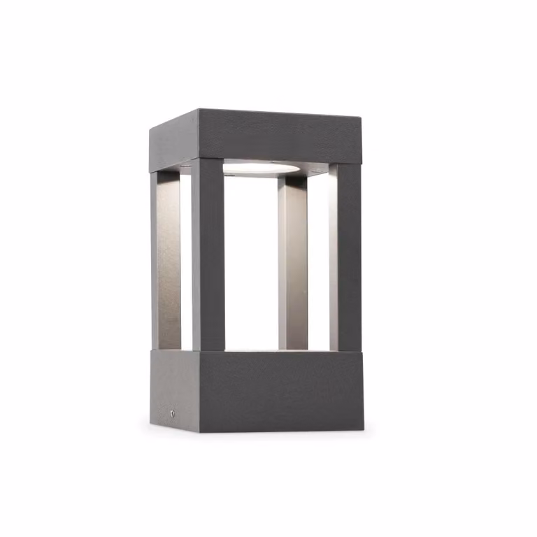 Faro da giardino a paletto AGRA P 3000K Faro Barcelona, colore Grigio Scuro, con tecnologia LED e protezione IP55