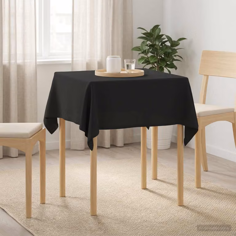 Tovaglia Quadrata vidaXL in Poliestere Grigio, Idrorepellente e Lavabile in Lavatrice, 90 x 90 cm
