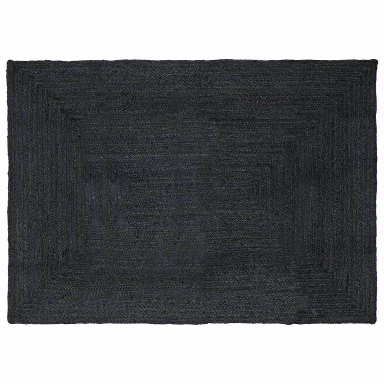 Tappeto da area vidaXL in juta moderno color antracite L: 340 cm, P: 240 cm