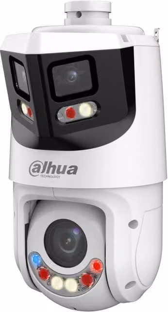 Telecamera di sorveglianza panoramica Dahua TiOC IP PoE Speed Dome PTZ 8+4MP 25x bianca SDT4E425-8P-GB-APV1