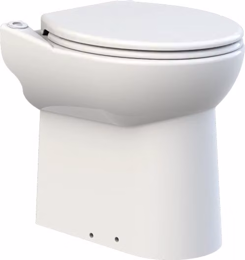 WC con trituratore incorporato SFA Sanitrit modello Sanicompact 43 Silence bianco con chiusura soft-close