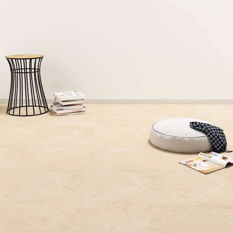 Tavole per pavimenti adesive vidaXL in PVC, stile moderno, colore beige, 5,11 m² (55 pezzi)