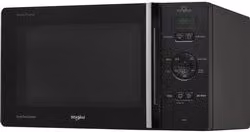 Microonde Whirlpool Chef Plus MCP 345 BL con Grill e funzione Crisp, capacità 25 l, potenza 800 W, colore nero, a libera installazione