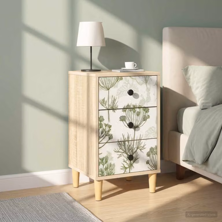 Set di 2 Armadi da Notte vidaXL GOTHA in Rovere Sonoma, L 36 cm x P 33 cm x H 60 cm