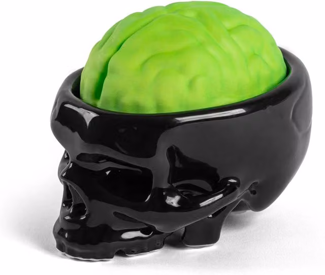 Portasaponetta con dispenser a pompa Brain Wash Seletti in ceramica multicolore L: 15,0 cm, P: 11,0 cm, H: 7,5 cm