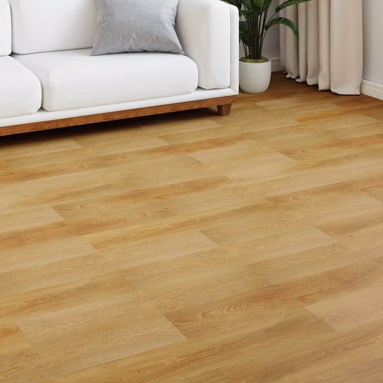 Pavimento in laminato effetto legno vidaXL Marrone, 5 pezzi, L: 101 cm, P: 20 cm, H: 0,8 cm