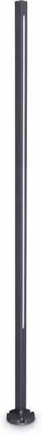 Lampada da giardino a palo Ideal Lux Jedi LED 25W IP65 colore nero e grigio
