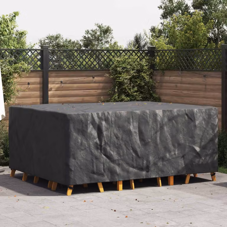 Copertura per mobili vidaXL impermeabile in tessuto Oxford, colore Nero, L: 240 cm, P: 190 cm, H: 90 cm