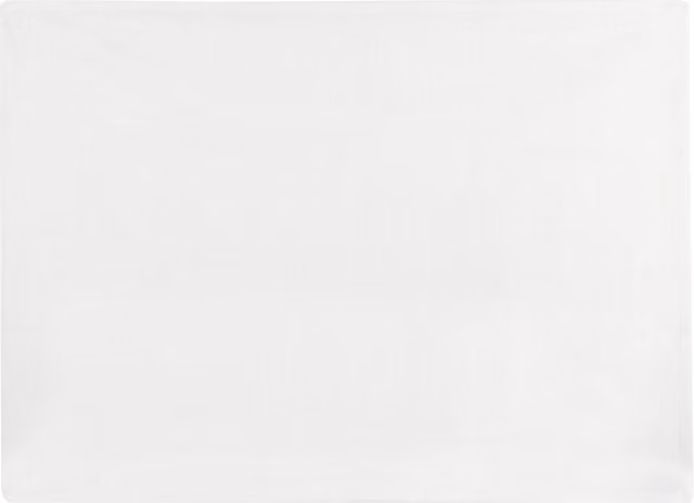 Tovaglietta doppia in cotone Slub Kasanova bianca L 50 cm x P 40 cm