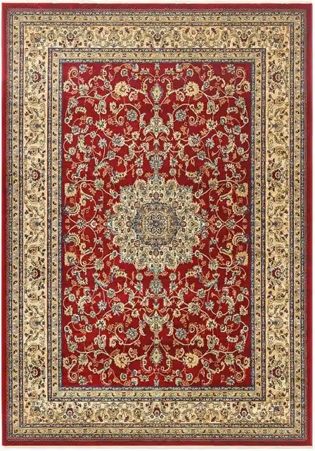 Tappeto Pierre Tappeti KAZAKH 2154 stile orientale persiano rosso e beige L: 140 cm, P: 200 cm