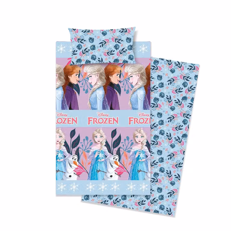 Completo Letto Singolo YUMA Frozen in Cotone Multicolore Blu per Bambini