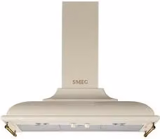 Cappa da parete Smeg KC19POE colore beige L/P/H: 89,5 x 52 x 120 cm