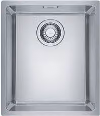 Lavello a vasca singola Franke in acciaio inox spazzolato color argento L: 38 cm, P: 44 cm