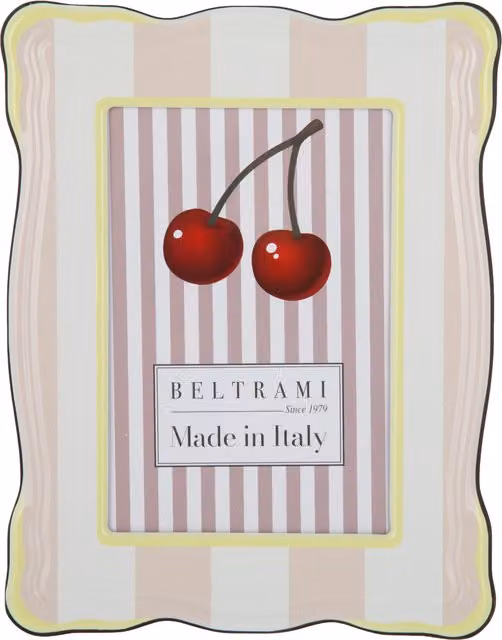Portafoto Summer Beltrami in legno beige e giallo multicolore per tavolo 13x18 cm