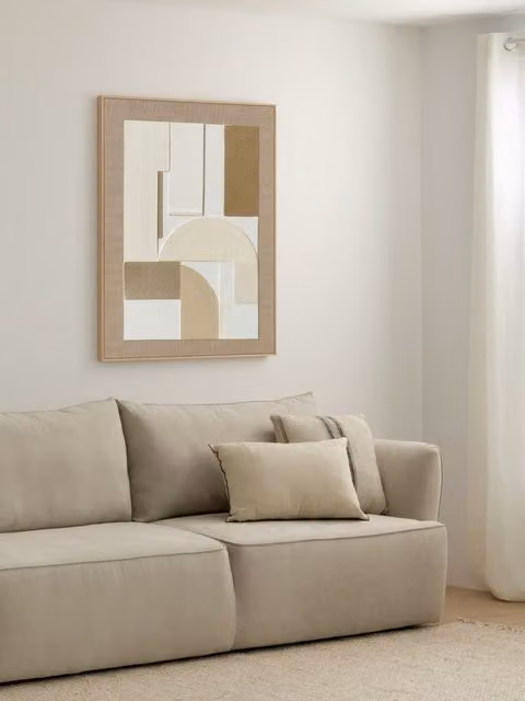 Quadro astratto Kenay Home beige L: 80 cm x H: 100 cm