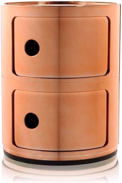 Kartell Componibili Metal 2 Elementi in Bronzo Lucido