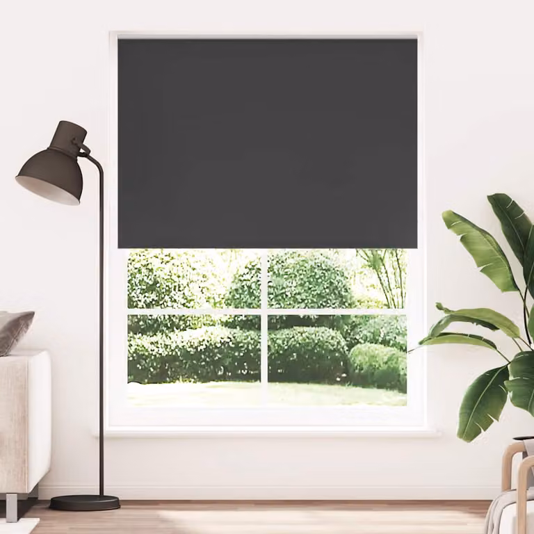 Tenda a rullo oscurante termoisolante vidaXL in poliestere, colore nero, L: 160 cm, H: 230 cm