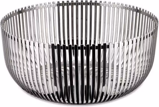Alessi Fruttiera in Acciaio Inox Colore Argento Diametro: 24 cm, Altezza: 11 cm
