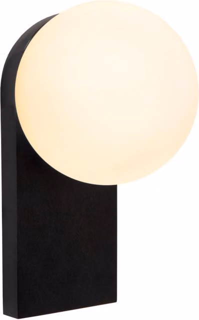 Applique da bagno LED TASSA Lucide in vetro nero IP44