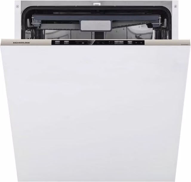 Lavastoviglie a incasso Silverline D11046X02 con 5 programmi, colore argento