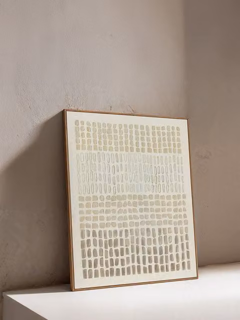 Quadro astratto Nui Kenay Home, colori beige e marrone, L: 80 cm, H: 100 cm