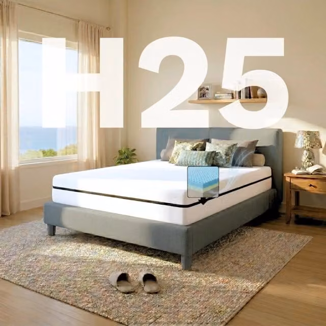 Materasso Singolo Comfy Line in Memory Foam Ortopedico a 7 Zone con Rivestimento in Cotone Bianco L: 110 cm, P: 195 cm, H: 25 cm