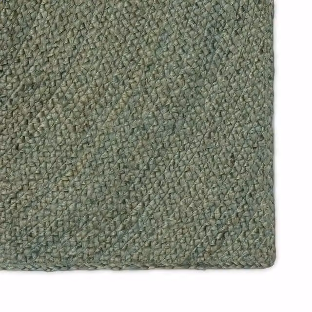 Tappeto quadrato in juta Verde Oliva L: 160 cm x P: 160 cm