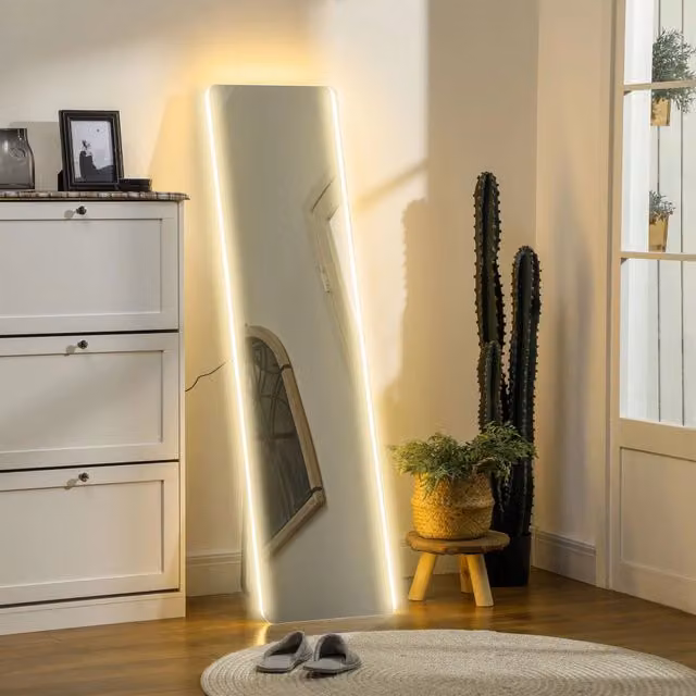 Specchio da terra LED XYLO con touch dimmerabile senza cornice, L 40 cm x H 150 cm