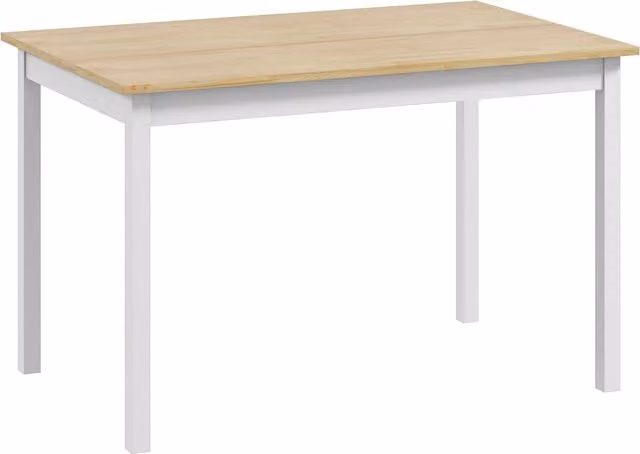 Tavolo da pranzo HOMCOM in legno di pino per 4 persone, design minimalista rettangolare, L: 120 cm, P: 75 cm, H: 75 cm