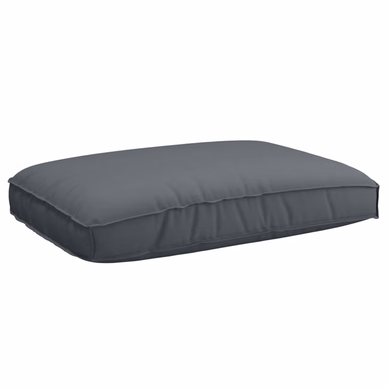 Cuscino rettangolare in tessuto Oxford vidaXL colore antracite L: 80 cm, P: 80 cm, H: 12 cm