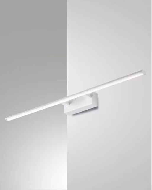 Nala Lampada da Parete LED Fabas Colore Bianco, Design Minimalista Up/Down, 15W, 1850lm, 3000K, IP44 in Metallo e Plastica per Bagno, Corridoio e Camera da Letto
