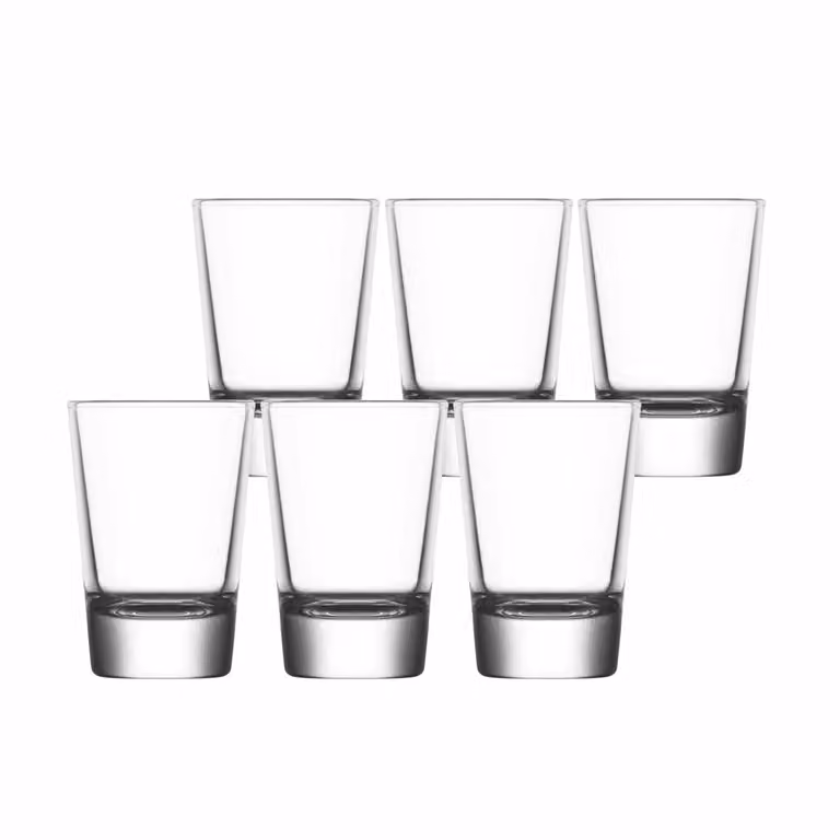 Set di 6 bicchieri da acqua Lav Single trasparenti da 62 cc