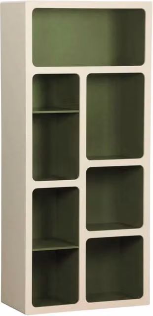 Libreria Sweeek in legno e MDF con schienale, disponibile in vari colori, L 80 cm x P 40 cm x H 180 cm
