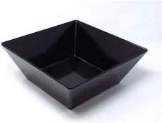 Coppetta quadra in melamina Ilsa colore nero diametro 7 cm