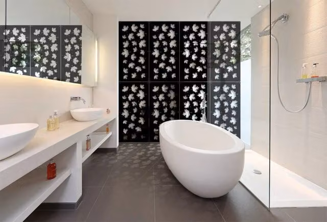 Pannello in PVC traforato Signorbit MAPLE parasole colore nero L: 98 cm, H: 198 cm