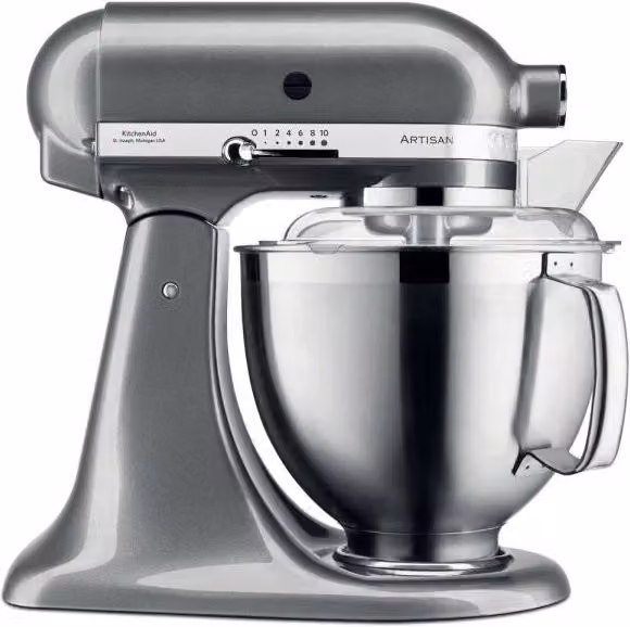 Kitchenaid Artisan 5KSM185PSEMS Sbattitore Elettrico con Base da 300 W Argento