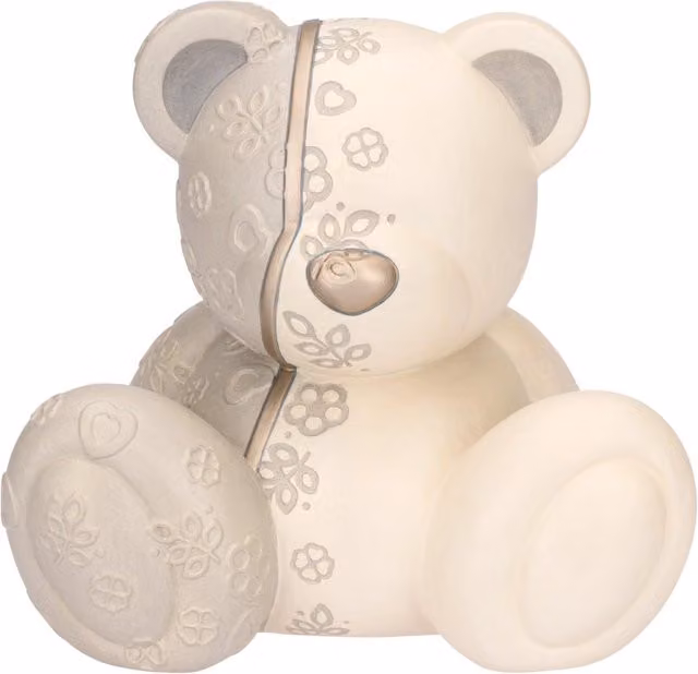 Teddy in ceramica THUN Aurea Special Edition 2026 bianco e oro