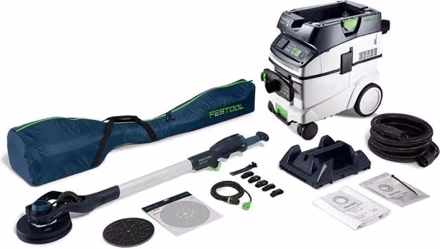 Set Festool LHS 2-M 225 EQ e aspiratore CTL36-SET bianco