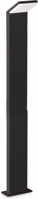 Piantana da esterno IDEAL LUX in alluminio nero con LED 9W 3000K IP54 e sensore di movimento