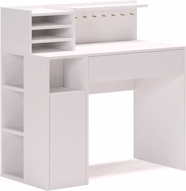 Scrivania da ufficio Vicco bianca in MDF laminato L: 100 cm, P: 50 cm